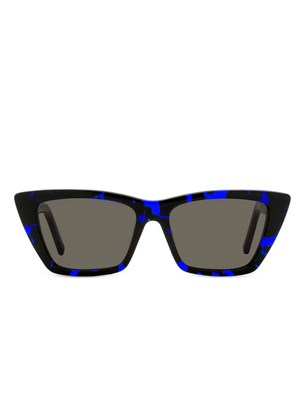 Saint Laurent Eyewear Zonnebril met cat-eye montuur Blauw
