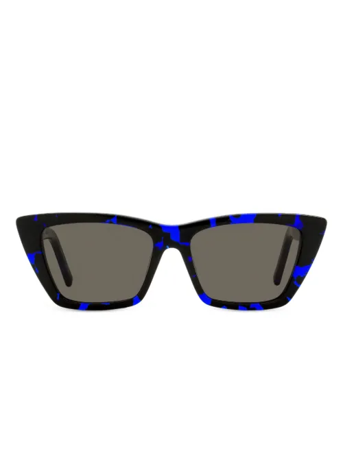 Lunettes de vue à monture rectangulaire - Saint Laurent Eyewear - Modalova