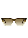 Saint Laurent Eyewear SL 276 Mica ombre rectangular sunglasses - Brown