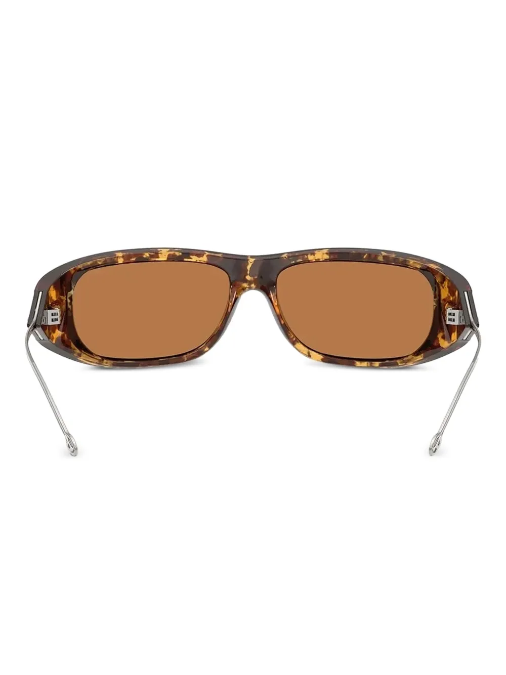 Diesel Zonnebril met schildpadschild-design Bruin