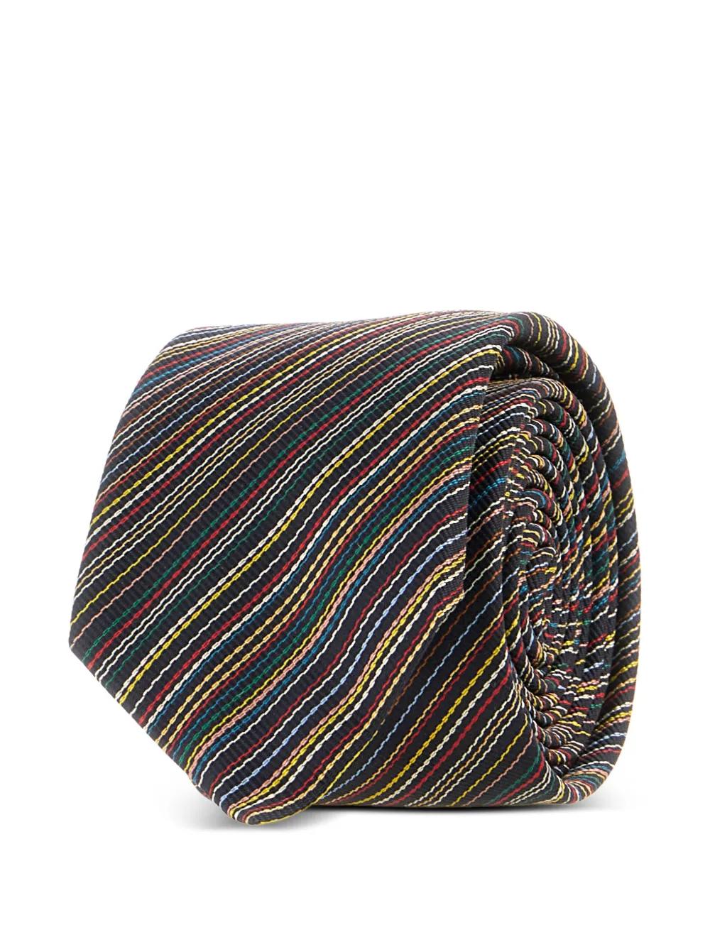 Paul Smith Gestreepte stropdas Zwart