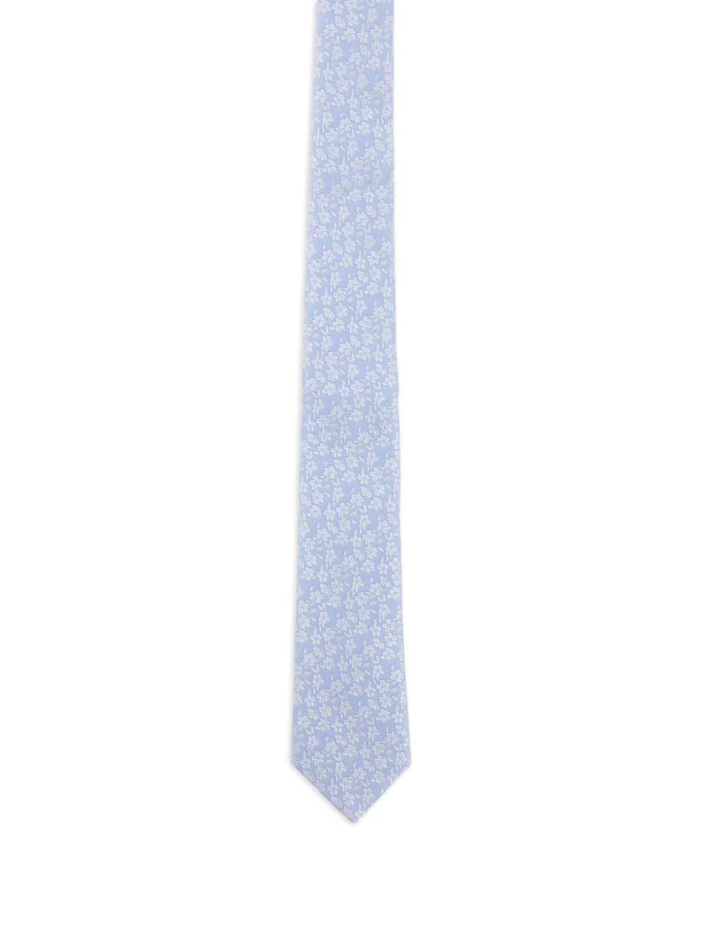 Paul Smith floral-print pointed tie - ブルー Paul Smith floral-print pointed tie - ブルー