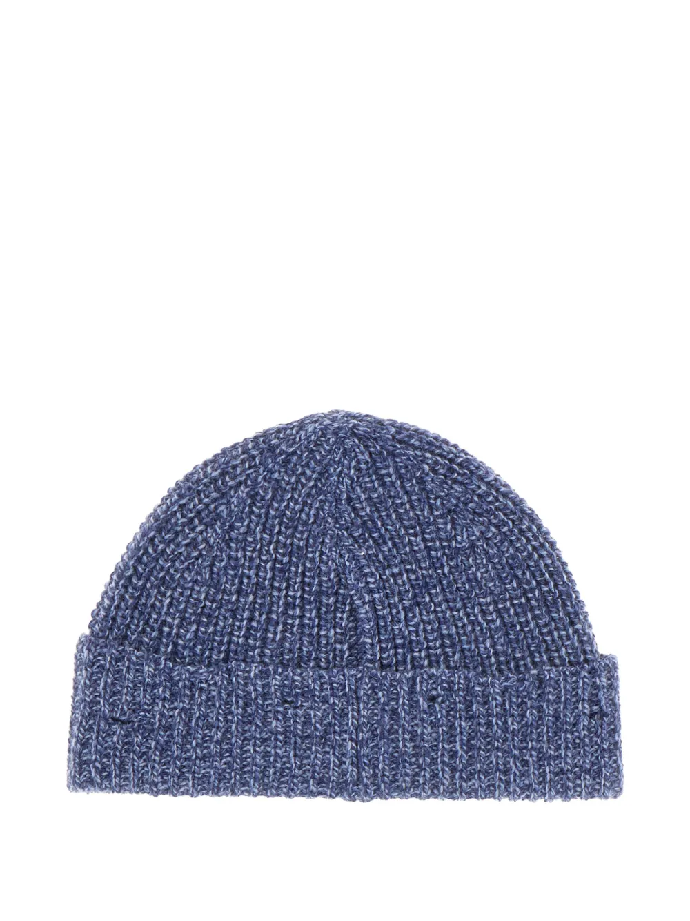 Marni Embroidered-logo Knit Beanie In Blue