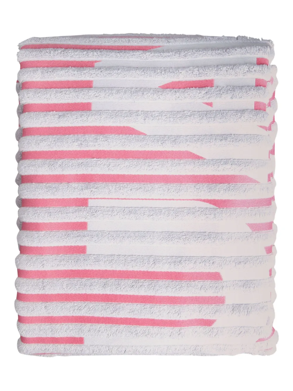Alphatauri Ato striped ribbed towel | White | Image 1