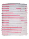 Alphatauri Ato striped ribbed towel - White