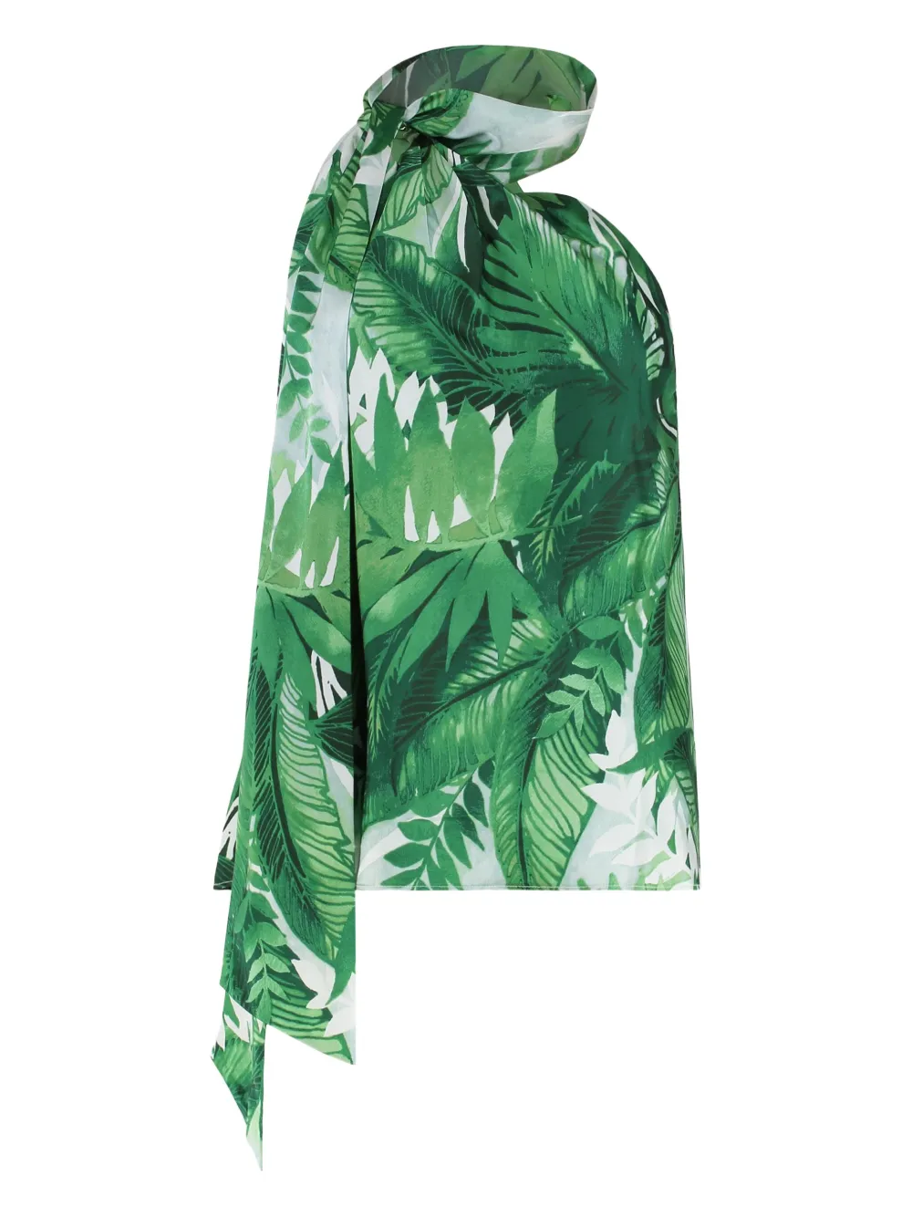 Lauren Ralph Lauren Blouse met tropische print en linthals Groen
