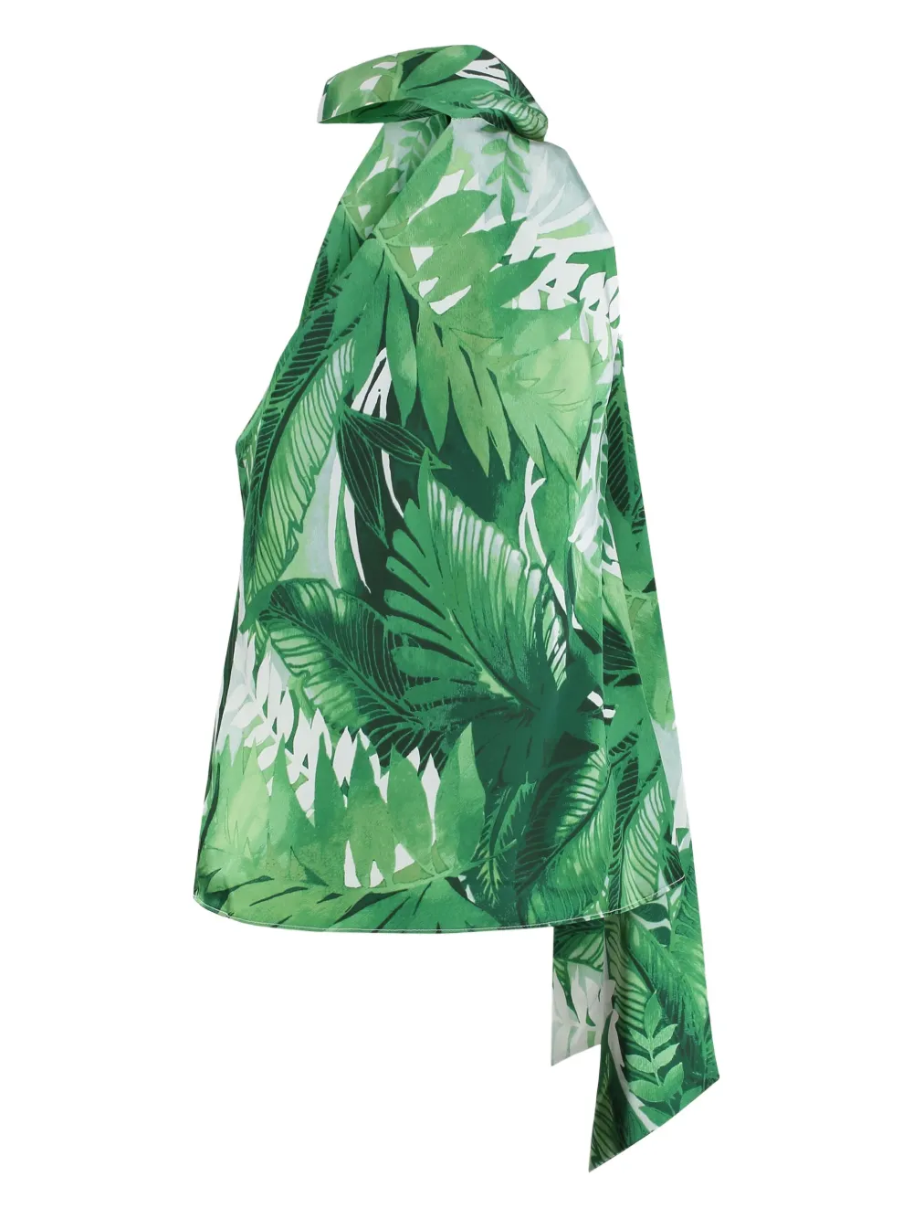 Lauren Ralph Lauren Blouse met tropische print en linthals - Groen