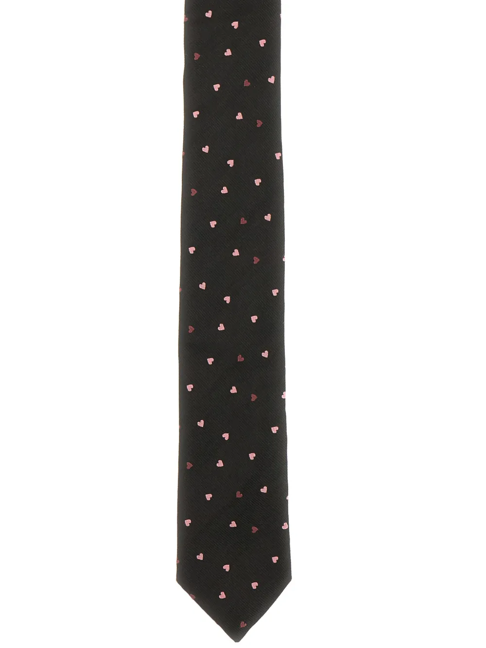 Paul Smith Heart-motif Pointed Tie In Black