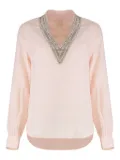 120% Lino linen blouse - Pink