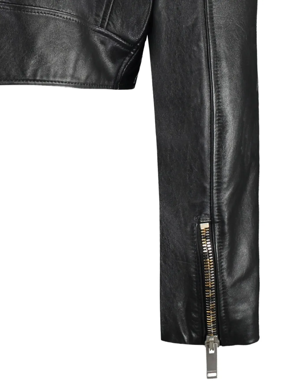 Halfboy Cropped bikerjack Zwart
