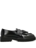 Doucal's leather tassel-penny loafers - Black