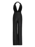 Costarellos gathered open-back jumpsuit - Black
