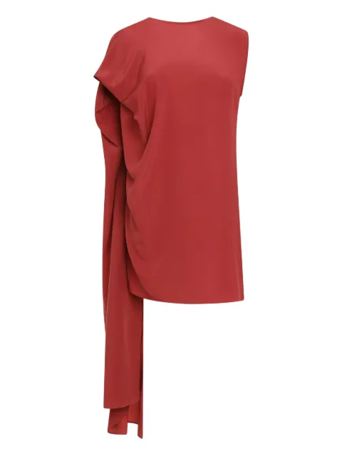 Gianluca Capannolo batwing-draped silk dress