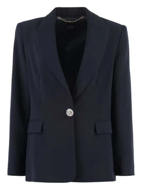 Clips button-fastening single-breasted blazer