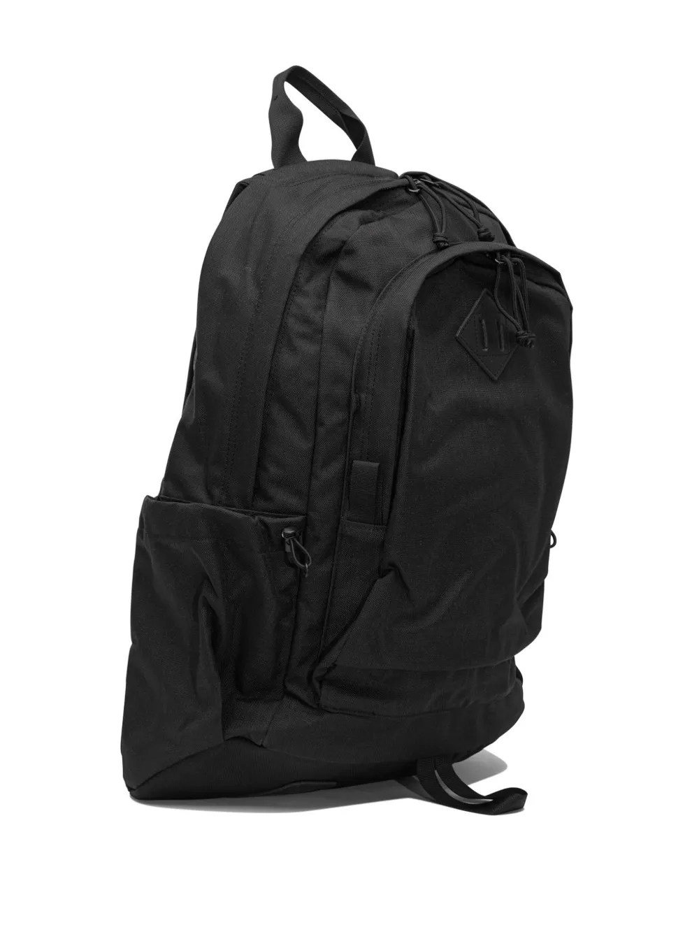 Beams Logo-patch Top-handle Backpack In Black