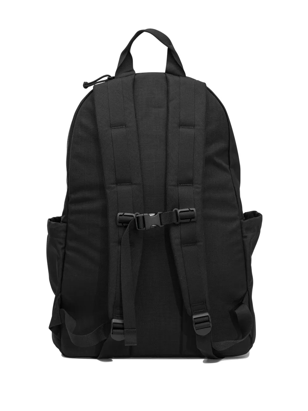 Beams Logo-patch Top-handle Backpack In Black