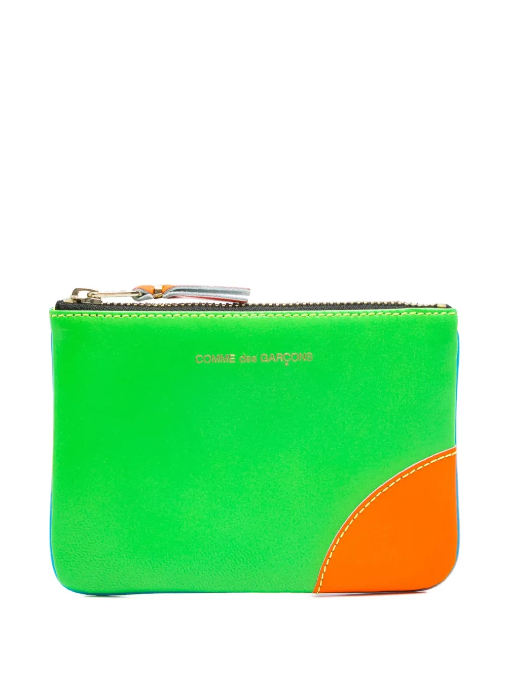 Comme Des Garçons Wallet colour-block wallet Groen