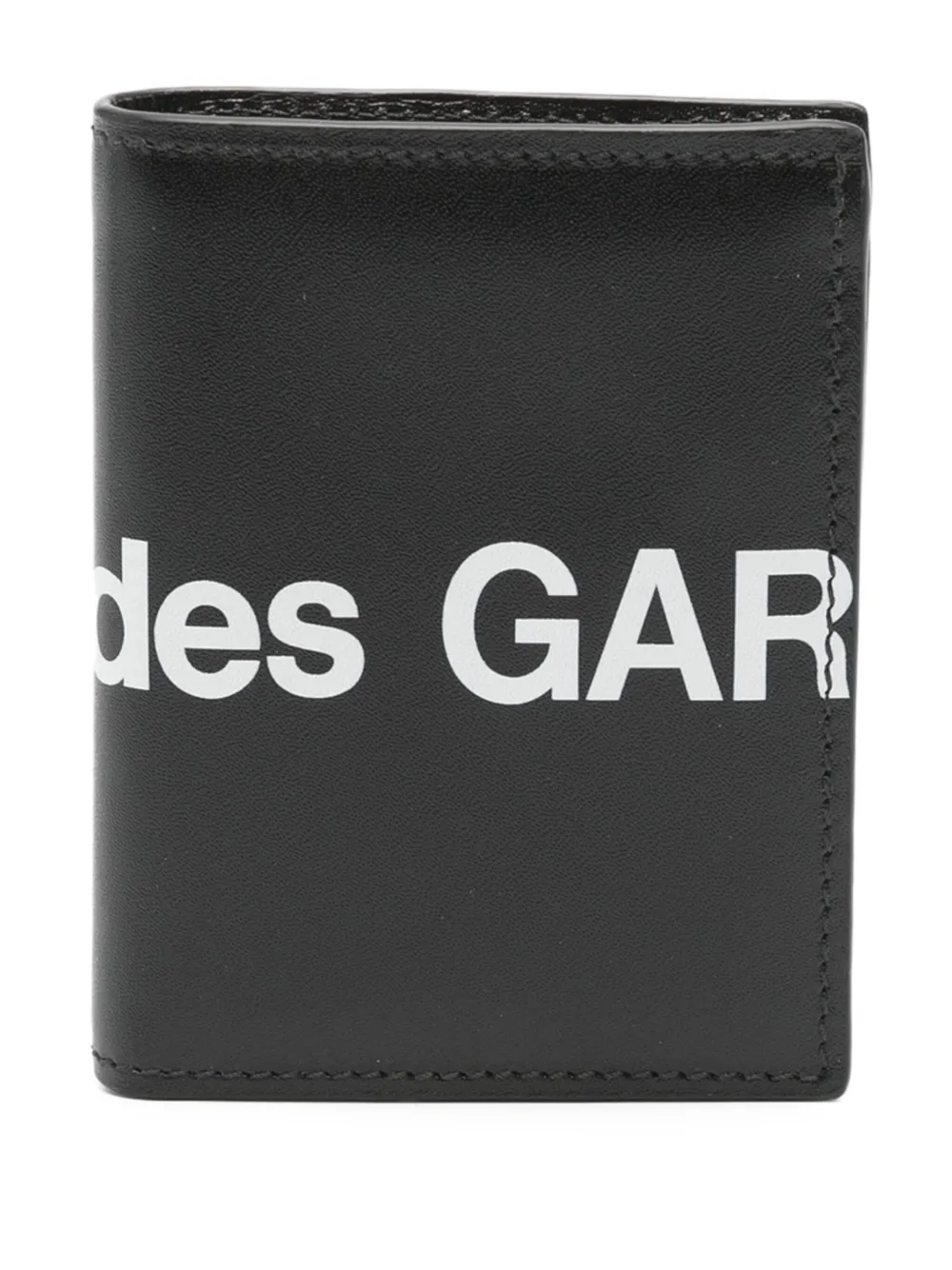 Comme Des Garçons Wallet logo-print leather wallet Zwart