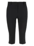 TOTEME crepe-texture bermuda shorts - Black