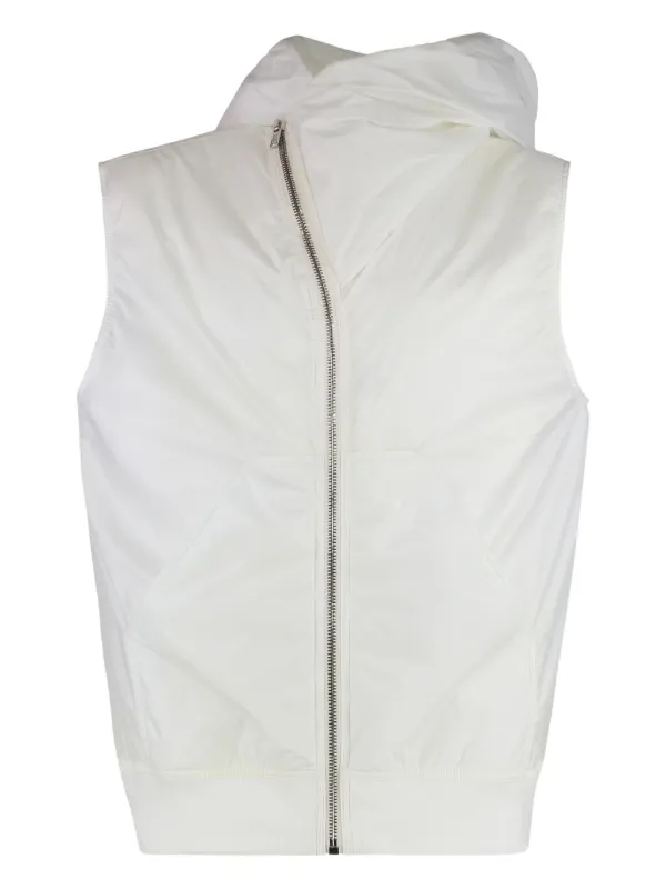 Rick Owens DRKSHDW フーデッド ベスト | ホワイト | FARFETCH JP