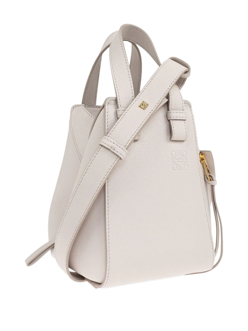 LOEWE Hammock leren shopper Beige