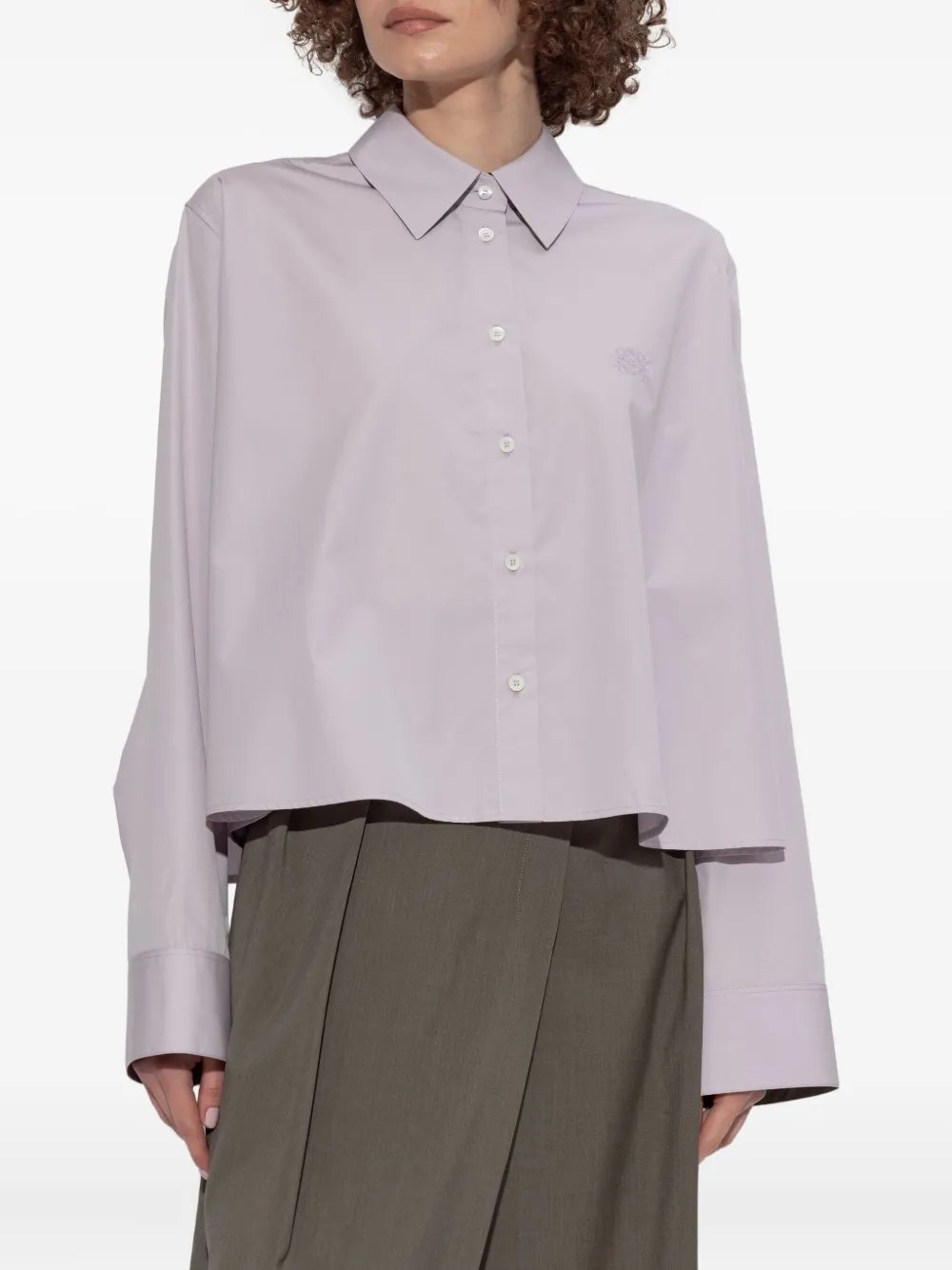 LOEWE Blouse met ronde hals Paars
