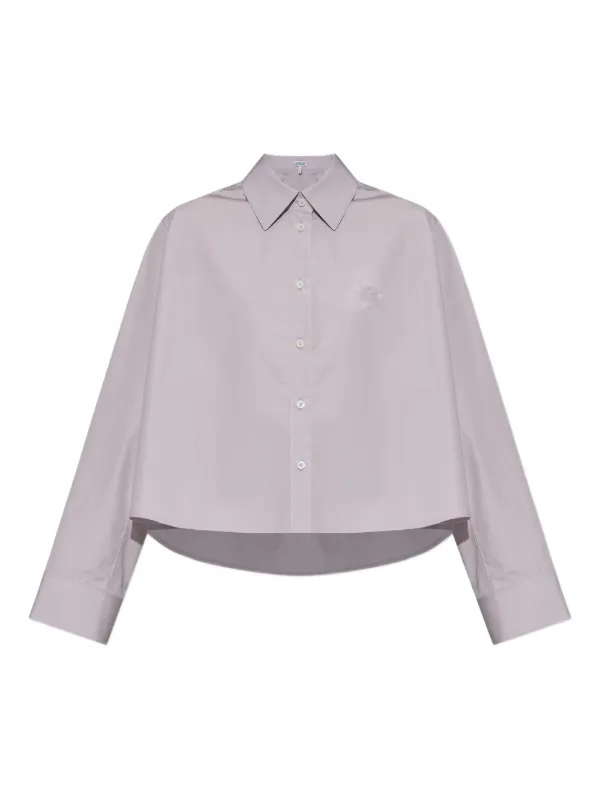 Loewe Anagram-embroidered Shirt in Purple