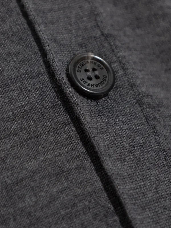 DSQUARED2 button-up v-neck Cardigan | Grey | FARFETCH OM