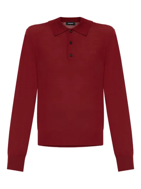 DSQUARED2 långärmad pikétopp