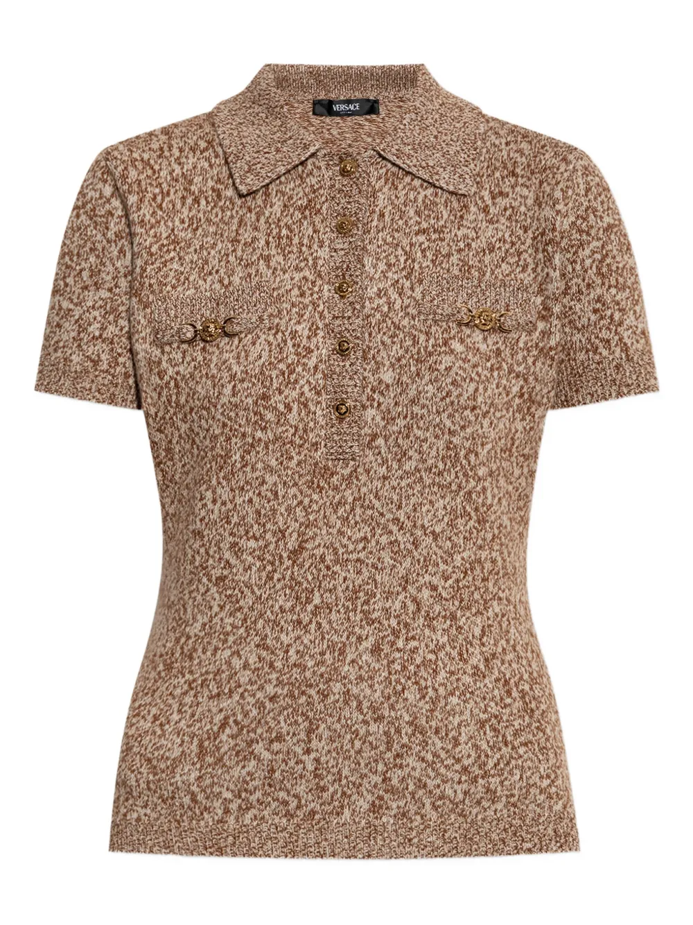 Versace Gebreide polotop Bruin
