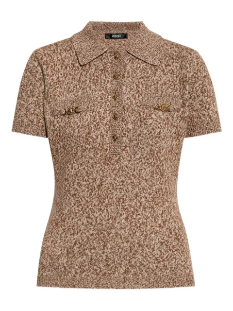 Versace knit polo top