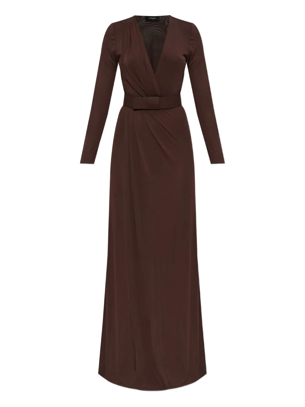 DSQUARED2 robe mi-longue à col v | marron | Image 1