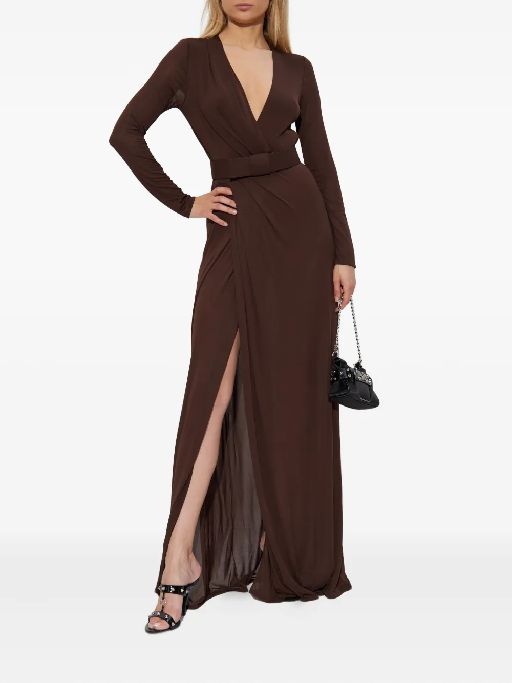 DSQUARED2 Jurk met V-hals Bruin