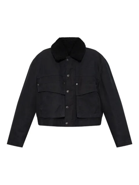 DSQUARED2 flap-pocket sherpa-collar jacket