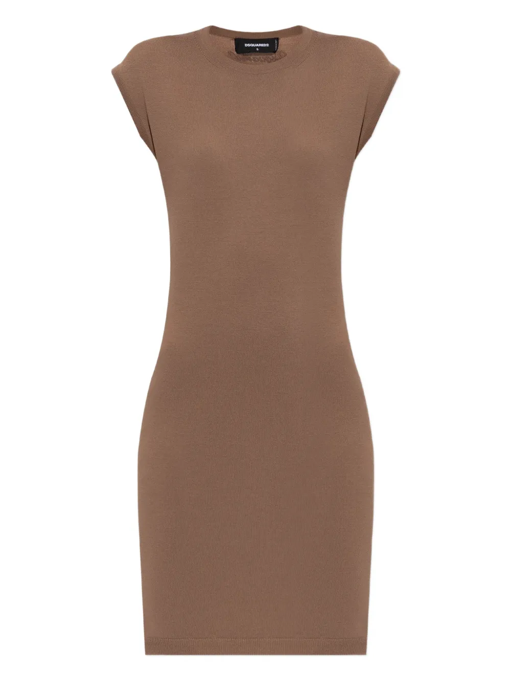 DSQUARED2 Jurk met geborduurd logo Bruin