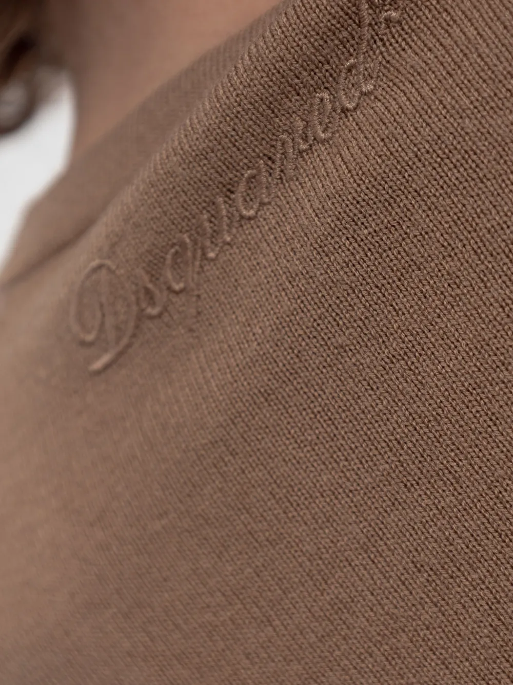 DSQUARED2 Jurk met geborduurd logo Bruin