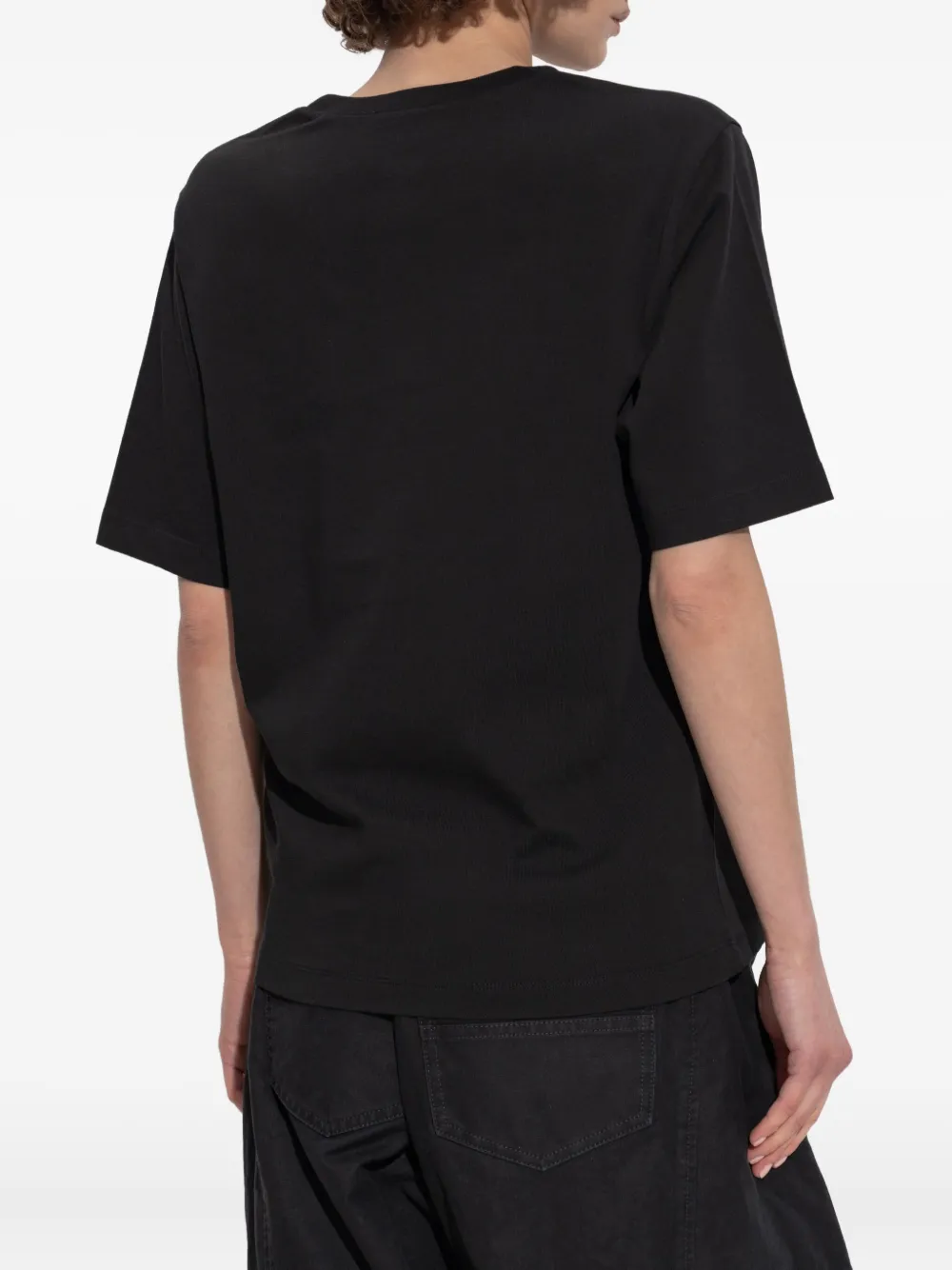 DSQUARED2 Twee katoenen T-shirts met logoprint Zwart