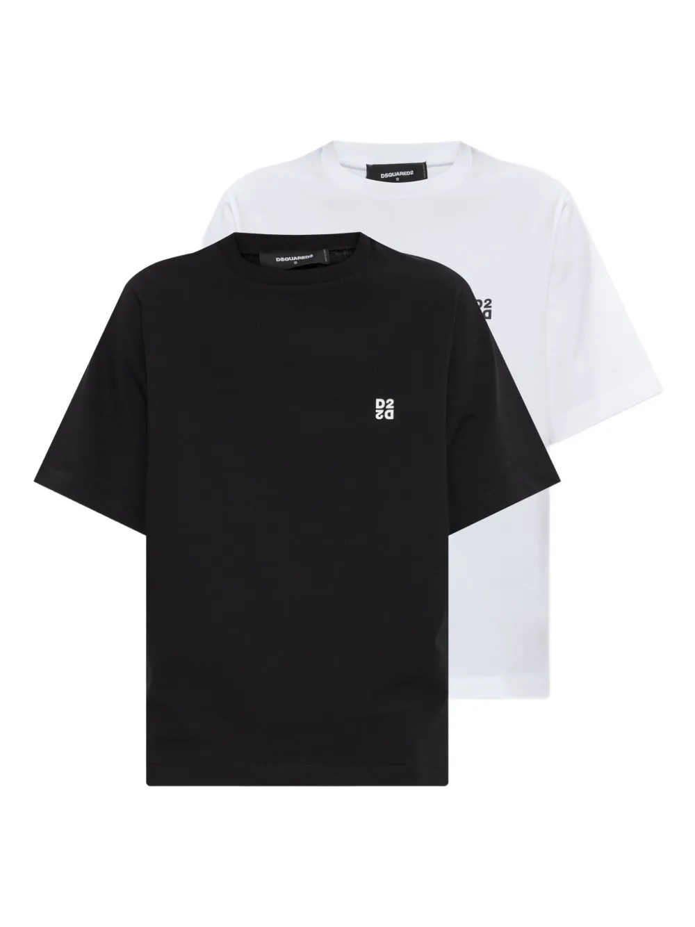 DSQUARED2 lot de deux t-shirts en coton à logo imprimé | noir | Image 1