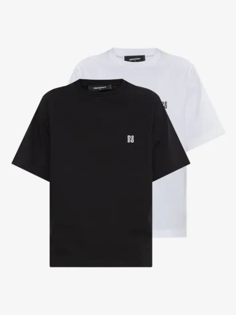 DSQUARED2 set de dos playeras con logo estampado