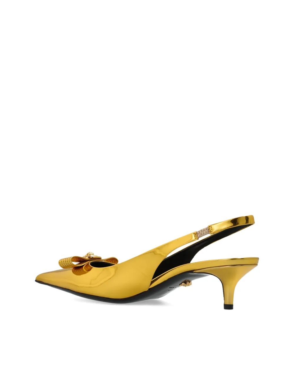 Versace Metallic Slingback Pumps