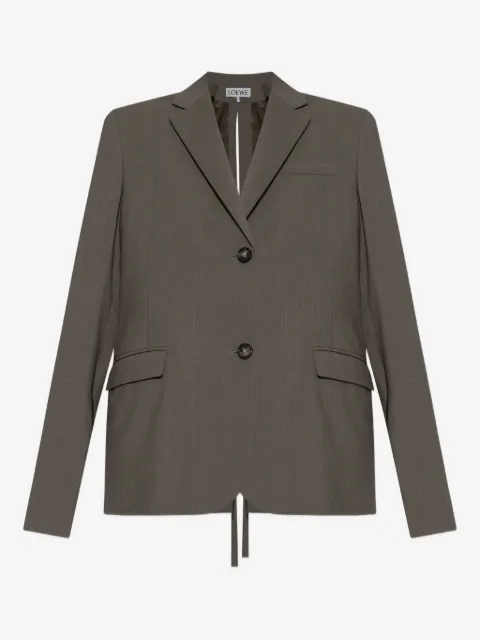 LOEWE tie-fastening wool blazer