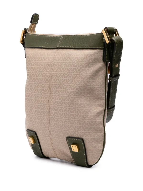 LOEWE アナグラム　ショルダーバッグ　ボディバッグ　キャンバス　希少 Loewe Pre-Owned 2008 アナグラム キャンバス ニューロード ショルダー