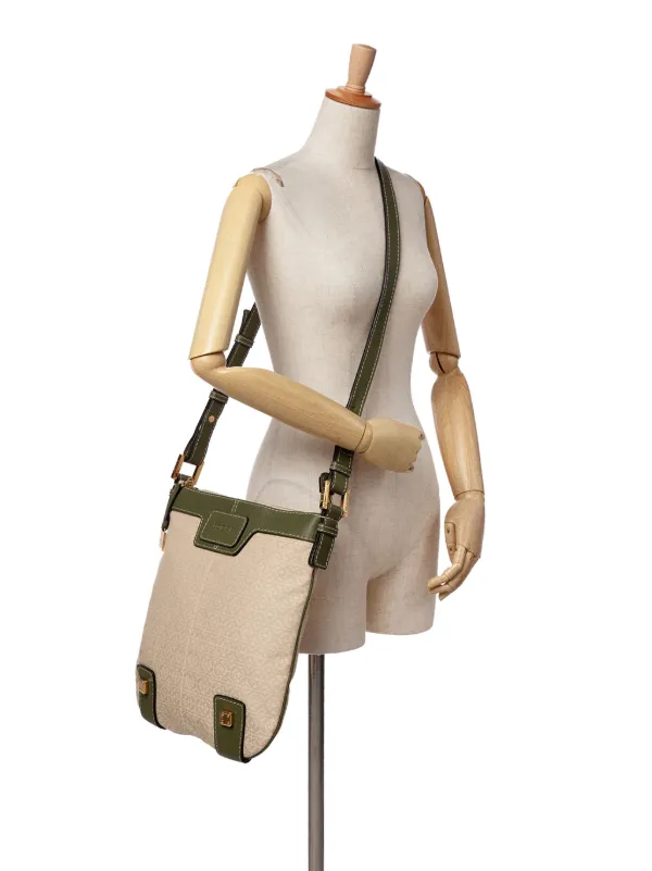 LOEWE アナグラム　ショルダーバッグ　ボディバッグ　キャンバス　希少 Loewe Pre-Owned 2008 アナグラム キャンバス ニューロード ショルダー