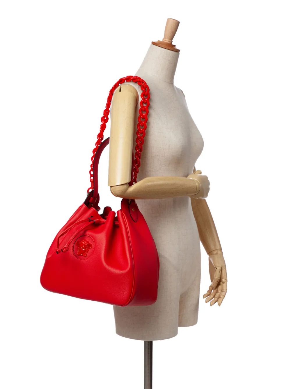 Versace Pre-Owned 2010-2024 Grained Calfskin La Medusa Bucket Bag satchel | Pre-Owned | Image 2