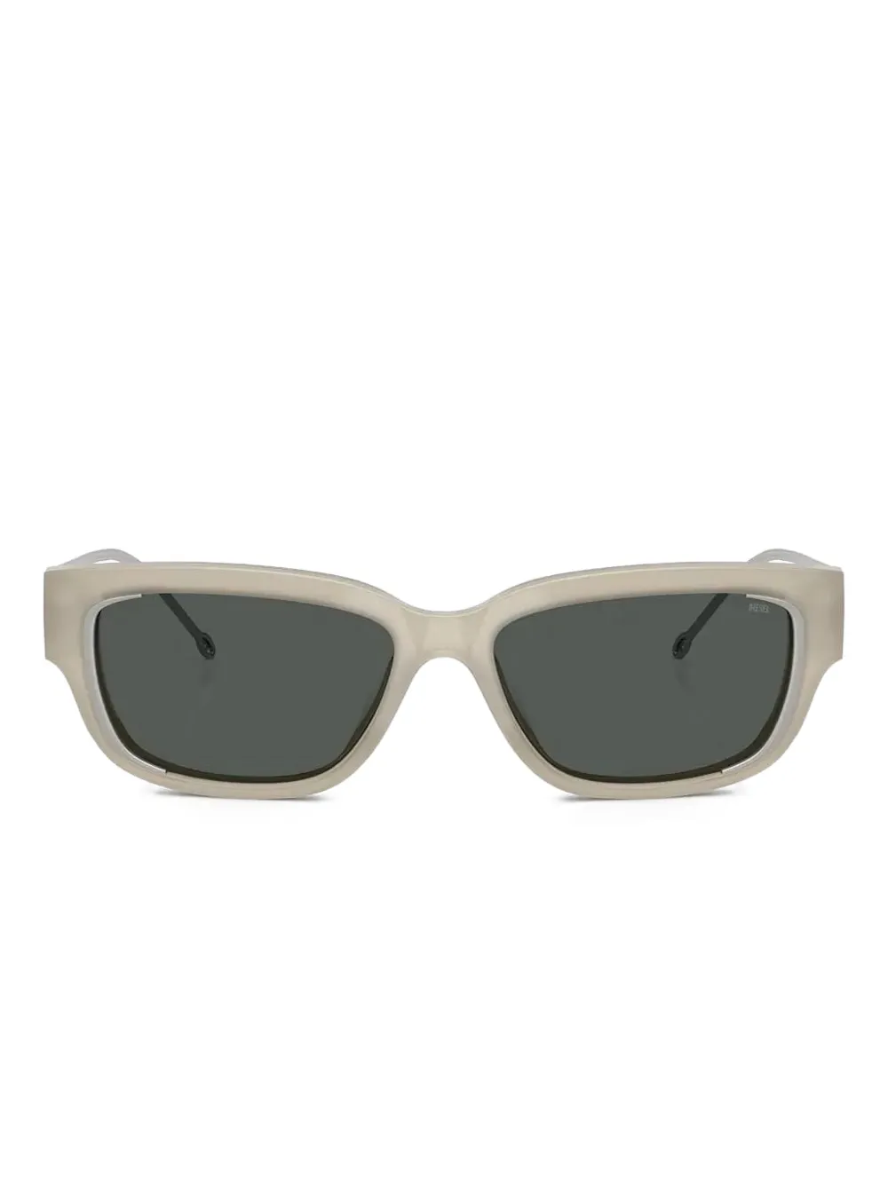 Diesel Sonnenbrille mit eckigem Gestell - Nude