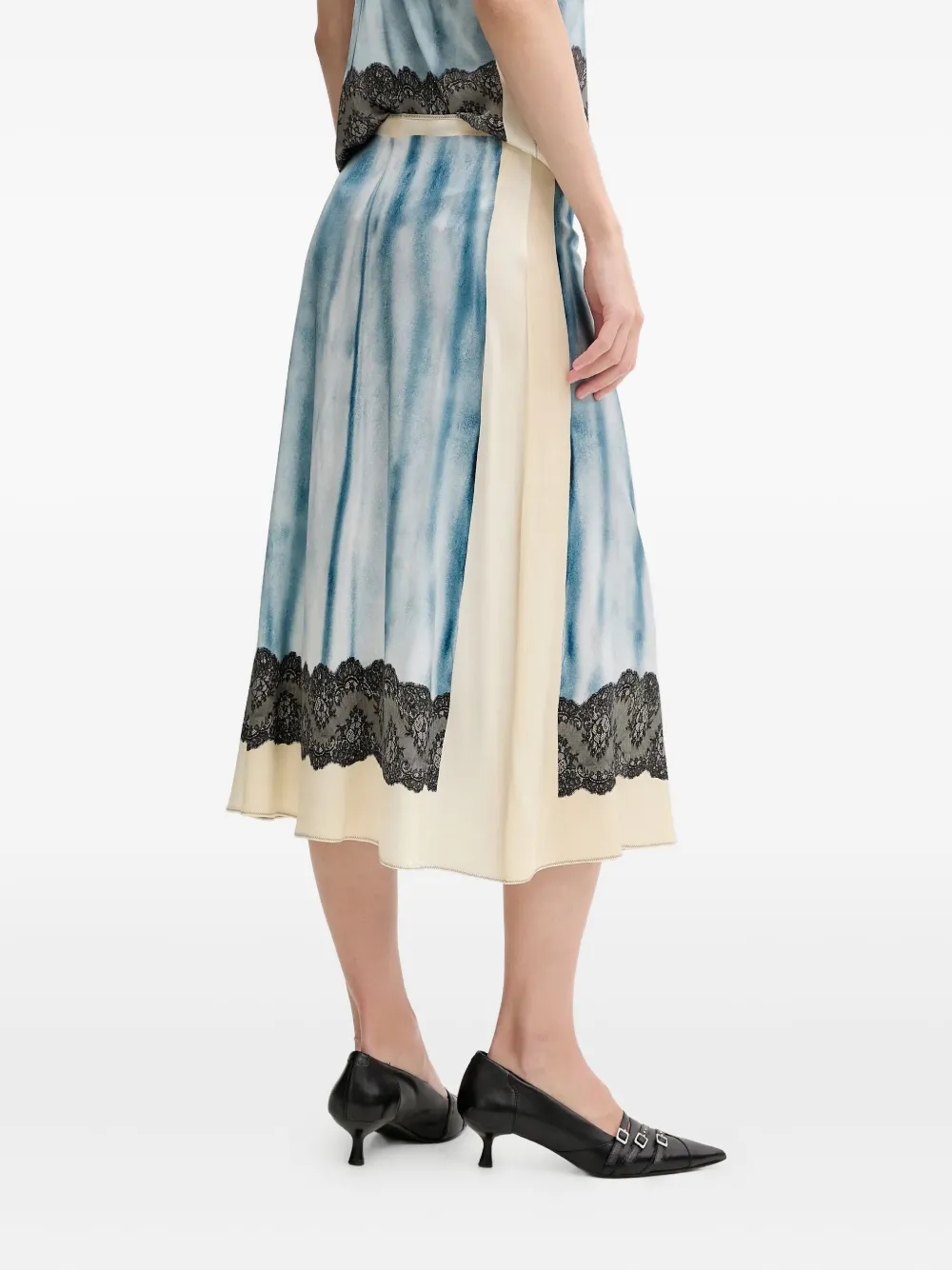 Diesel O-neiric Printed Midi Skirt In Blue
