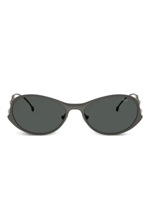 Diesel oval-frame embellished-arms sunglasses