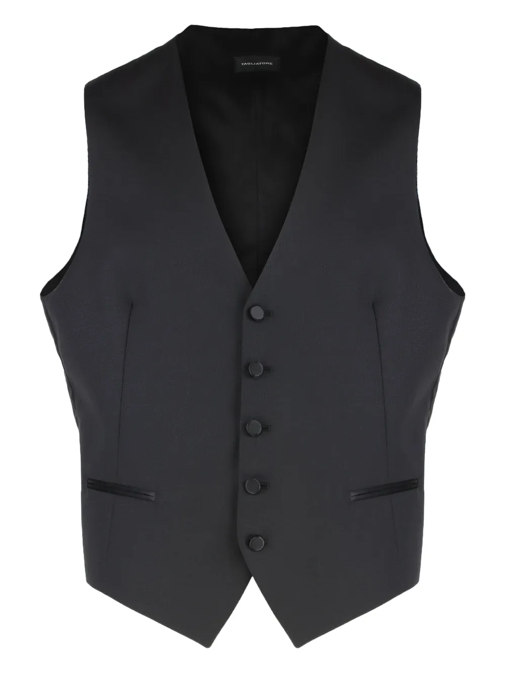 Tagliatore single-breasted waistcoat Zwart