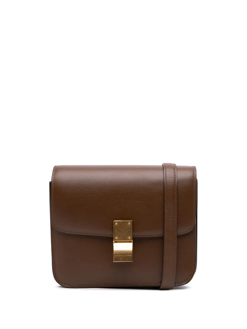 Céline Pre-Owned 2019 Teen Calfskin Classic Box crossbody bag - ブラウン Céline Pre-Owned 2019 Teen Calfskin Classic Box crossbody bag - ブラウン