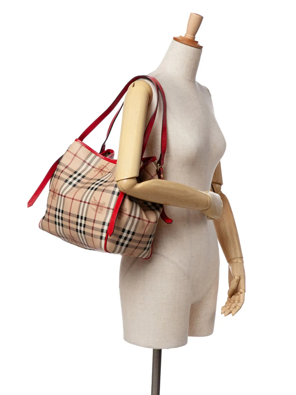 Burberry Pre-Owned 2000-2017 Small Haymarket Check Coated Canvas Canterbury tote bag | Pre-Owned | Image 2